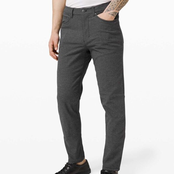 lululemon athletica Other - Lululemon ABC Pant Slim Tech Canvas 34" in Heathered Black